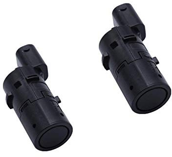 TAKPART 2x PDC Parksensor Einparkhilfe für E39 E60 E61 E63 E46 E65 X5 E53 Z4 66206989069(Schwarz)