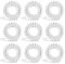 100 Pcs Spiral Haargummis - Klare Haarbänder Spirale Elastisches Spule Haarband Kunststoff für Damen Herren Mädchen Pferdeschwanz