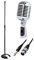 Simply Sound Stagg SDMP40CR Retro Vintage Style Silver Microphone inc Stand + Cable for Singer Vocalist