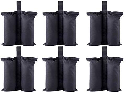 YELAIYEHAO 6 PCS Weights Bag for Pop up Canopy Tent Weighted Feet Sand Bag (Large-6pcs)