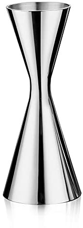 Jigger à cocktail pour barman, Jigger double de style japonais avec mesures à l'intérieur de l'outil de bar Shot Measure Jigger, acier inoxydable 304 (30/60 ml)