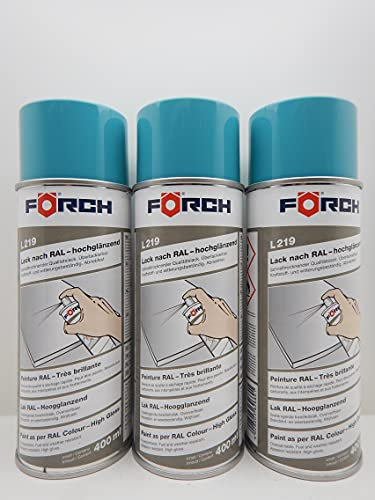 Förch TÜRKISBLAU BLAU RAL 5018 LACK LACKSPRAY SPRAY SPRAYDOSE 400ML (3)