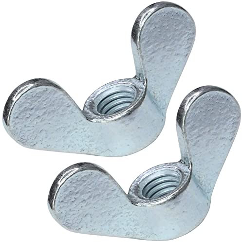 AERZETIX - C49372 - Juego de 2 tuercas mariposas/orejas - tuercas de aleta - rosca M8 métrica hembra - en acero galvanizado