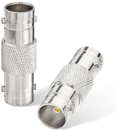 Superbat BNC Adapter 75 Ohm SDI Stecker BNC Buchse auf Buchse Stecker für HD-SDI/3G-SDI/4K/8K SDI Videokamera Kabel (1Stk)