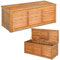 COSTWAY Wooden Garden Storage Box, 114cm/120cm Garden Storage Bench with Flexible Hinges and Handle, Indoor Outdoor Furniture Chest Organizer for Cushion Pillow Gardening Tools (120 x 45 x 45cm)