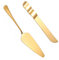 2 Pcs Stainless Steel Cake Slice and Pie Server Gold Stainless Steel Cake Server Slicer Cake Cutter for Birthday Anniversary Holiday Wedding Party Serving