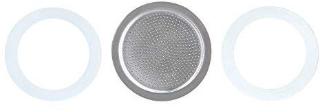 Easyworkz Juego de juntas de silicona de repuesto y filtro para máquinas de espresso,12 tazas