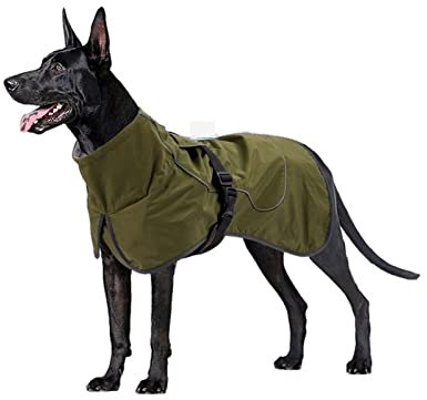 RARIDA Hundebekleidung, gepolsterte Hundebekleidung, Hundebekleidung, Winterbekleidung, verdickt und warm, Dobermann-Schäferhund, mittlere und große Hundebekleidung, Winterstil