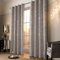 always4u 100% Blickdichte Gardinen, Samtvorhang mit Golddruck FR014-189Y7080-CP-245 x 140
