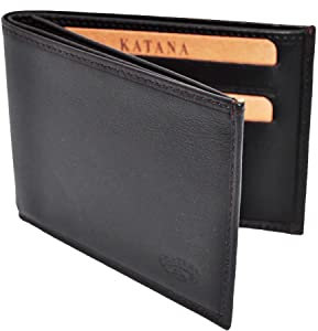 Katana Porte Carte Porte Billet Mixte en Cuir ref 553077 Petite Taille (3 Couleurs Disponible) (Choco)