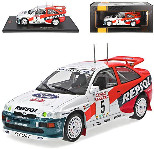 Ixo Ford Escort RS Cosworth Thiry Rally San Remo 1996 5. Generation 1990-2000 1/24 Modell Auto mit individiuellem Wunschkennzeichen