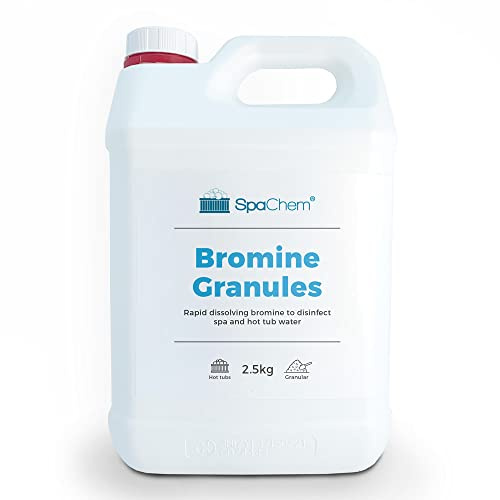 SpaChem 2.5kg Spa Bromine Granules - Disinfection of Swimming Pool Spas and Hot Tub Water - Premium Grade Bromine Infused Chemical, used as a primary sanitizer for your Spa or Pool