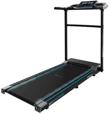 Cecotec Cinta de Correr Plegable DrumFit WayHome 1200 Sprint. 600 W, De 1-12 Km/h, 12 Programas, Panel de Control LCD, Superficie de Carrera 100x40 cm, Ruedas y Soporte para Dispositivos