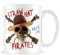 One Piece Mug (Live Action Pirate Emblem Design) 11oz Ceramic Coffee Mug, Cups and Coffee Mugs for Women, Men and Kids - Official Merchandise, White