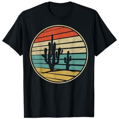 Cactus Gifts Retro Vintage 70s 80s Cactus Plants Lovers T-Shirt