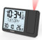 Youshiko Radio Control (Official 2025 MSF UK Version) Projection Alarm Clock, Bedroom Projector Clock Dual Alarms LCD Display Date Time