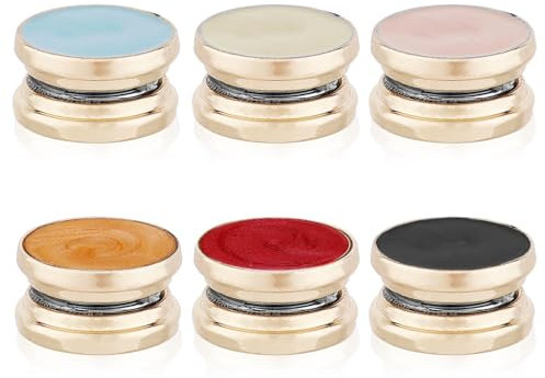 6 Pièces Épingles Magnétiques pour Hijab, Broche Aimantée Solides Multi Usages Broche sans Épingle Magnetic Hijab Pins pour Vêtements Foulards pour Femmes(Style Goutte à Goutte d'Huile)