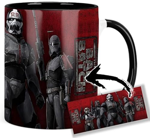 Star Tasse Wars The Bad Batch Tasse Innen & Henkel Schwarz Keramikbecher Mug