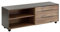 Home4You Rollcontainer - Zinneiche Dekor - Anthrazit - Metallgestell - 159 x 47 cm - mit 3 Schubladen