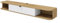 AC-Déco Meuble TV Suspendu Icarus - Marron Clair/Blanc - 156 Cm