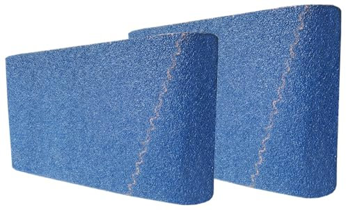Zirkon-Gewebe-Schleifbänder für effiziente Oberflächenbearbeitung auf Parkett. Passend für Bandschleifer und Schleifmaschinen – 200x750 mm Schleifband, Körnung 60 (10 Stück). Ideal zum Schleifen