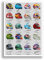 Mounted Gifts Trading Formula One 2024 Season F1 All Drivers Signed Poster Print Framed Picture Photo Autograph Gift Helmets Lewis Hamilton (A4 Poster Only)
