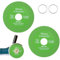 Lot de 2 Disque Coupe Verre 100mm, Disque pour Couper le Verre Coupe Bouteille Disque à Tronçonner Diamant Diamètre 22mm pour Meuleuse Angle Bouteilles Carrelage Porcelaine ou Jade (Vert, 2)