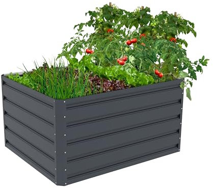 G21 Hochbeet Daisy 100 x 80 x 52 cm, Metall, anthrazit