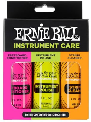 Ernie Ball Guitar Polish, Fretboard Conditioner, and String Cleaner with Polish Cloth