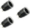 Shelly Plug S MTR Gen3 Schwarz, 3er Pack, Matter-zertifizierte intelligente Steckdose mit Stromüberwachung und mehrfarbiger LED-Anzeige, iOS Android APP-Fernbedienung, Google Home+Alexa-Zubehör, Timer