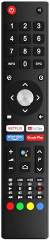 Nuovo GCBLTV02ADBBT Telecomando per Saba Changhong CHIQ TV - Nessuna Configurazione Necessaria