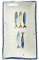 Ekilikua Home Vajilla de cerámica con dibujos de peces | Cuenco Cerámica | Plato de Cocina | Fuente Vajilla de Porcelana Vintage Diseño | Ideas de Regalos Hogar (20X15, FUENTE PECES)