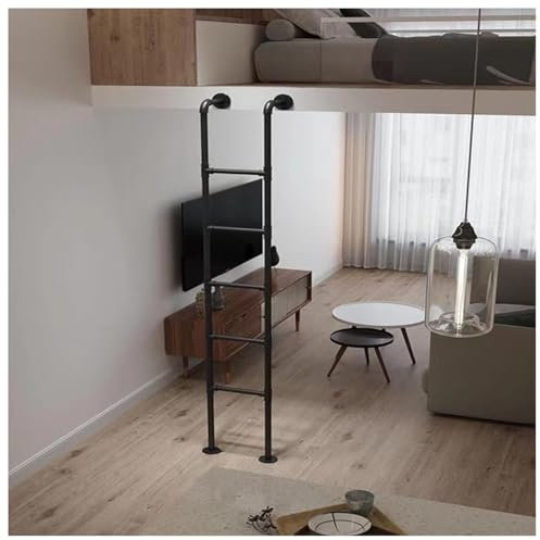 Etagenbettleiter zur Wandmontage, robust, für Dachböden, Keller, Fenster, Schlafsäle, Bibliotheken, 150 kg, sicher und langlebig