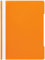 Conipa® 25 x Schnellhefter Orange DIN A4 (Set) mit Beschriftungsfeld PP-Kunststoff (Plastik) - Hefter & Mappe für Schule & Büro (stabil) - Heft-Mappen Organisation (PVC-frei) transparentes Deckblatt