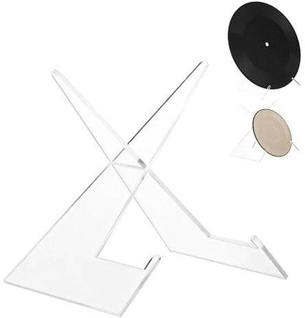 CIATBYYJ Acrylic 7.1 Inch Plate Display Stand, Multifunctional Kitchen Plate Cookbook Stand for Display, Universal Large Transparent Plates Bowl Cookbooks Displays Stands for Kitchen Decoration