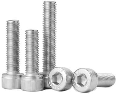 AQXYWAZQ M7 M9 Bolzenschraube Edelstahl Inbus Innensechskant Vollgewinde Fein Grob Steigung 1mm 1,25mm(M9x1.0mm 1pc,80mm)