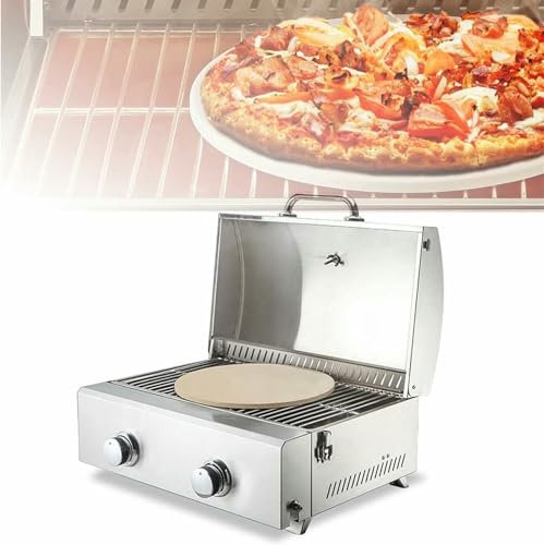 Stainless Steel Gas Pizza Oven For 12 outdoor, Pizza Machine In The Single -Layer Multi -Causted Toaster Oven