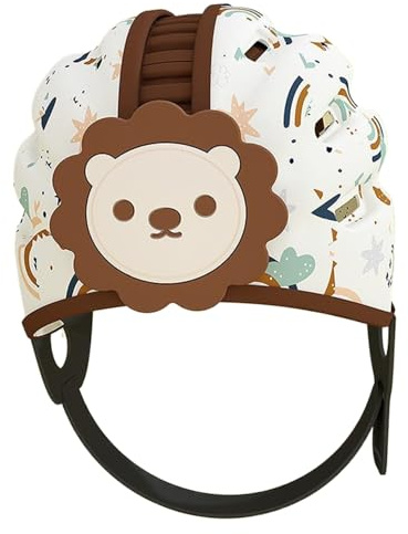 Verstellbarer Babyhelm zum Krabbeln, Leichter, atmungsaktiver Kopfschutz für Kleinkinder von 6–24 Monaten