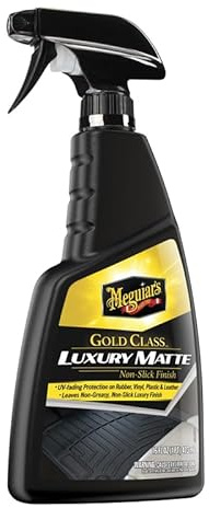 Meguiar’s Gold Class Luxury Matte Kunststoff Innenraumpflegespray 473ml | Cockpitpflege Schützt Vinyl, Gummi und Leder mit UV-Schutz und Mattem Finish - G262116EU