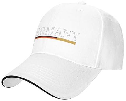 Baseball Cap Sport Kappe Unisex Basecap Outdoor Retro Mütze Baseballkappe Mit Deutschland Flagge Verstellbar Basecap Sommer Trucker Hut Sonnenschutz Baseballkappe Fußballspiel Fanartikel Fanshop