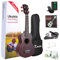 Kmise KME21S Anfänger-Ukulelen-Set mit 4 Saiten, Vintage-Sopran-Ukulele, Rechtshänder, 53,3 cm, hawaiianische Ukulelen mit Starter-Pack (Gitarrentasche, Tuner, Gurt, Anleitung)