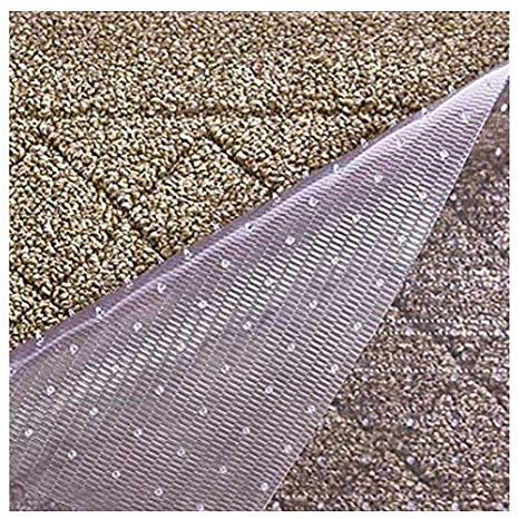 RESILIA Premium Heavy Duty Floor Runner/Protector for Carpeted Floors – Skid-Resistant Plastic Vinyl Carpet Protection, Clear, Prism, 27 Inches x 6 Feet, Made in The USA