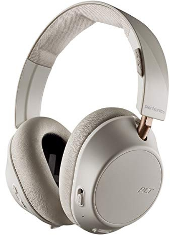 Plantronics BACKBEAT GO 810 Bluetooth-over head Headphones, Memory Foam, Over-Ear, Bone-White