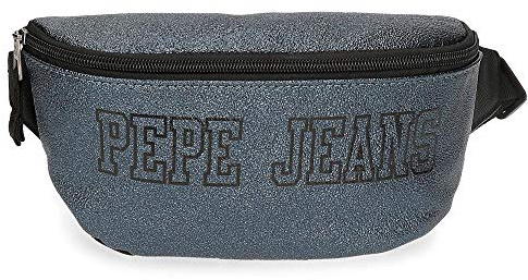 Pepe Jeans Chemistry Gürteltasche Blau 34x13x7 cms PU und Polyester