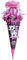 BASTELSET Schultüte - Kätzchen mit Maus - 85 cm - mit Holzspitze - Zuckertüte Roth - ALLE Größen - 6 eckig Mädchen Katze Tiere Katzen Stubentiger Tier VIO..