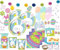 Kids Party World XXL 148 Teile weißer Osterhase Tischdeko Ostereier Suche Set 8 Personen