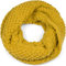 styleBREAKER Unisex Strick Loopschal grob gestrickt, Uni Schlauchschal, Winter Strickschal, Grobstrick Schal 01018157, Farbe:Senf