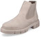 Rieker Donna Stivaletti M3854, Signora Stivaletti Chelsea,bottini,Boots,Stivaletti,Stivaletto,Stivaletto Slip-on,Piatto,Beige (Beige / 62),38 EU / 5 UK