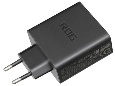 Asus 0A001-00895700 Original Cargador USB-C 65 vatios EU wallplug pequeño para ROG Phone 3 (ZS661KSF), 5 (ZS673KS) Fan, Zenfone 8 ZS590KS