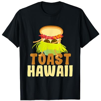Toast Hawaii I Brot Toastbrot Wortspiel Ananas Frühstück T-Shirt